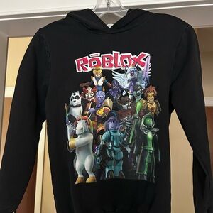 Kids Black ROBLOX Hoodie Size Medium